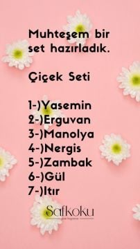 7'li Seri %100 Saf Çiçek Seti